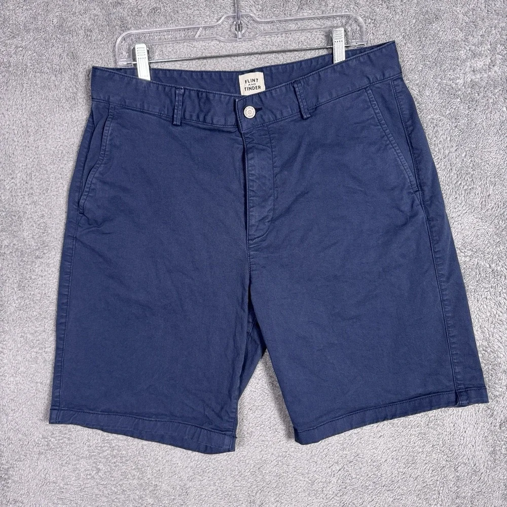 Flint Tinder Shorts Mens 34x9 Chino Twill Cotton Casual Summer Hike Huckberry